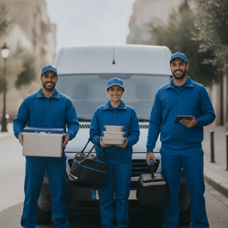 Entrega de Comidas equipo en Pozuelo de Alarcon